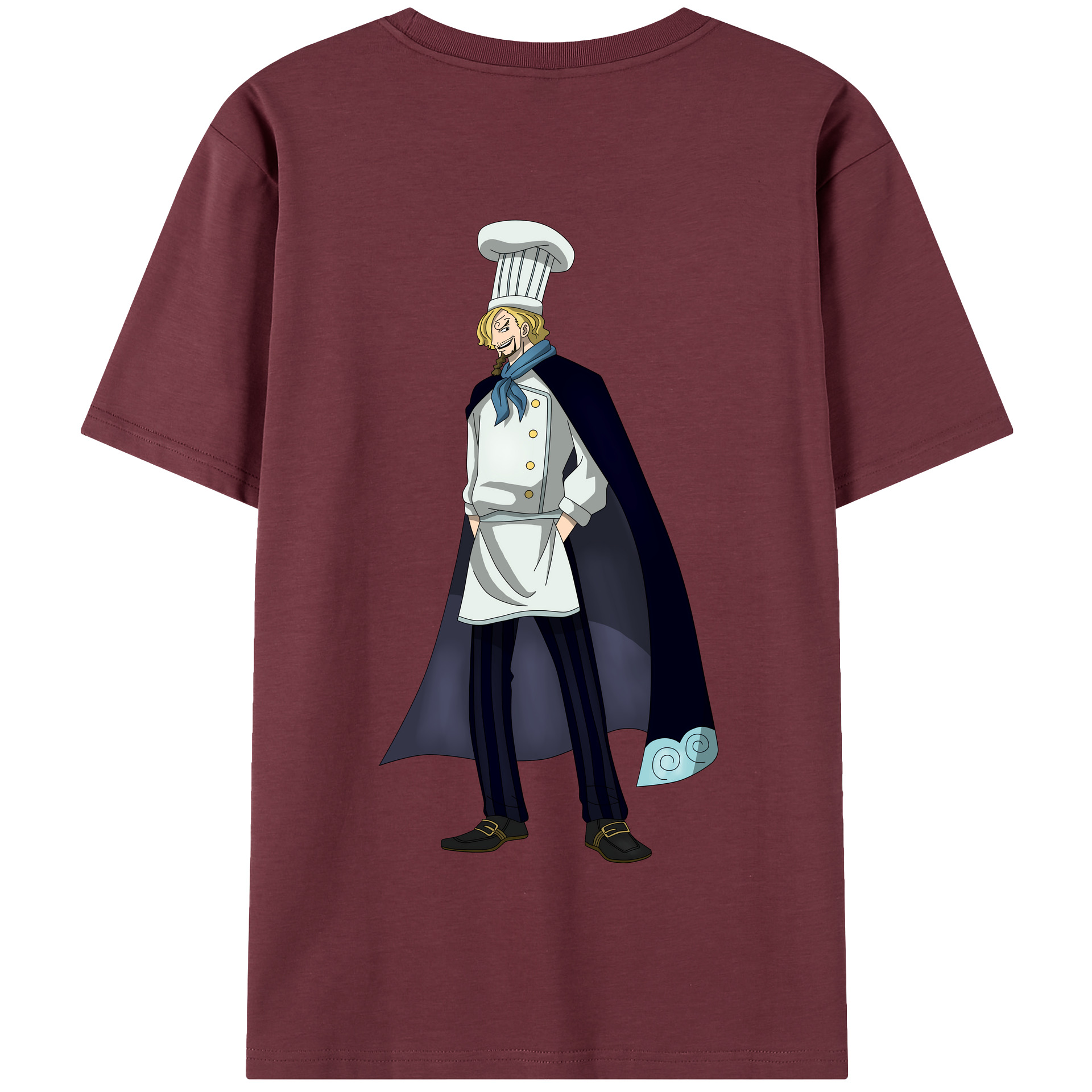 ワンピース サンジ ONE PIECE Sanji 綿100％半袖Tシャツ（背面プリント）